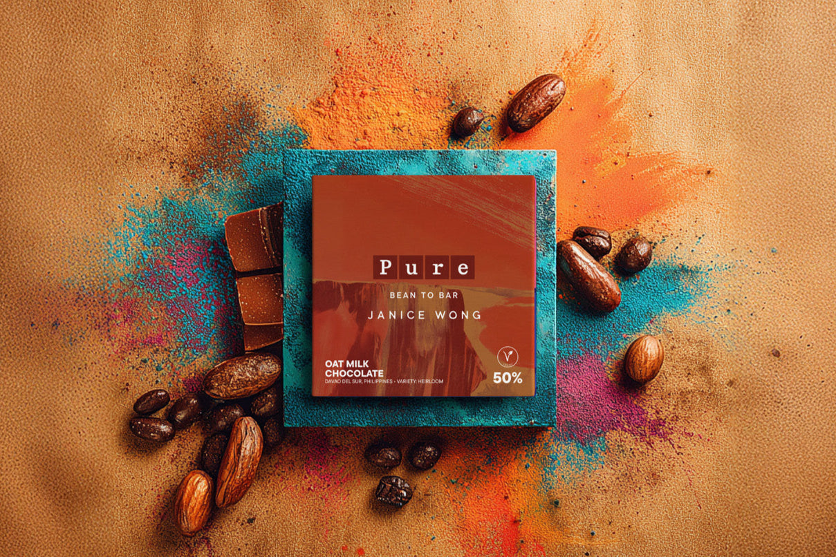 Janice Wong 50% Oat Milk Chocolate Bean to Bar