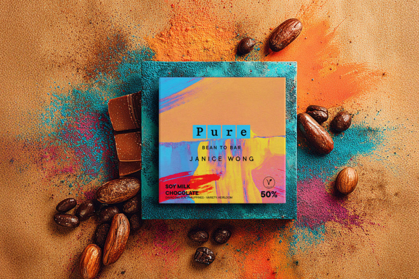 Janice Wong 50% Soy Milk Chocolate Bean to Bar