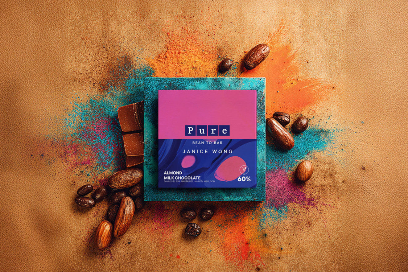 Janice Wong 60% Almond Milk Chocolate Bean to Bar