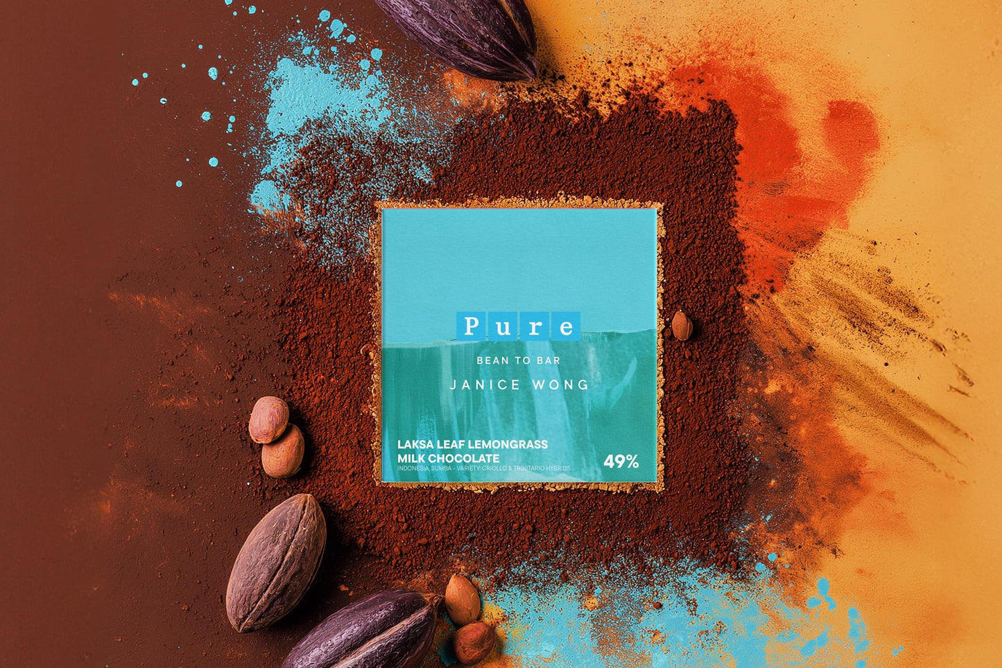49% Indonesia Single Origin Laksa Leaf Lemongrass Milk Chocolate
